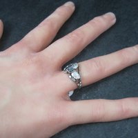 Vintage Black Hills Sterling Rose Ring