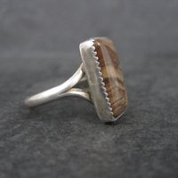 Southwestern Sterling Jasper Ring Size 7