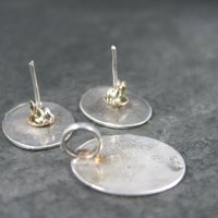 Estate Enamel Sterling Girl Necklace Earrings Jewelry Set
