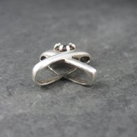 Vintage Sterling X Garnet Pendant