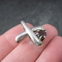 Vintage Sterling X Garnet Pendant