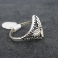 Vintage Black Hills Sterling Leaf Ring