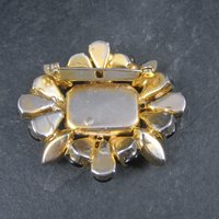 Vintage Black Rhinestone Juliana Brooch