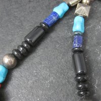 Vintage Southwestern Gemstone Bead Necklace 16 Inches