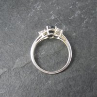 Vintage Sterling Sapphire Ring Size 7