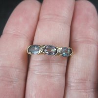 Vintage 10K Mystic Topaz Ring Size 7