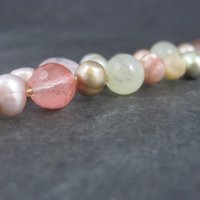 Sterling Gemstone Toggle Bracelet 8 Inches Liang