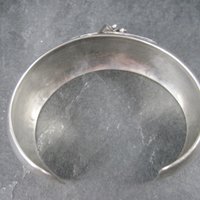 Vintage Carol Felley Orchid Cuff Bracelet Earrings Jewelry Set Sterling Silver 1987