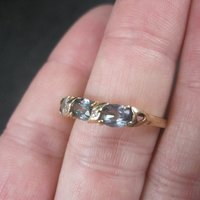 Vintage 10K Mystic Topaz Ring Size 7