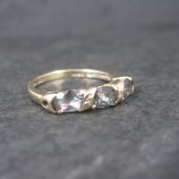 Vintage 10K Mystic Topaz Ring Size 7