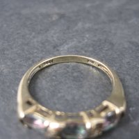 Vintage 10K Mystic Topaz Ring Size 7