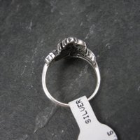 Vintage Black Hills Silver Leaf Ring