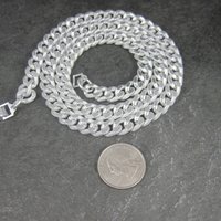 Vintage German Textured Figaro Chain 25 Inches