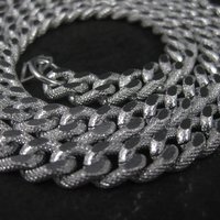 Vintage German Textured Figaro Chain 25 Inches