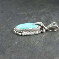 Southwestern Sterling Turquoise Pendant Carol Felley