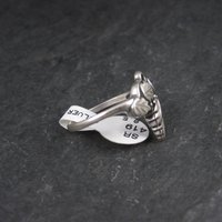 Vintage Black Hills Silver Leaf Ring