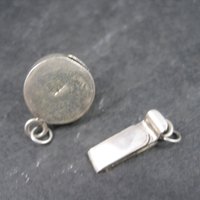 Sterling Carved Yellow Quartz Box Clasp