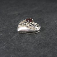 Sterling Garnet Heart Pendant Ross Simons