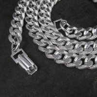 Vintage German Textured Figaro Chain 25 Inches