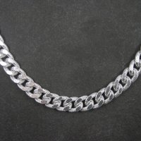 Vintage German Textured Figaro Chain 25 Inches