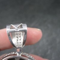 Huge Dimensional Sterling Skull Pendant