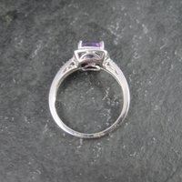 Vintage Sterling Amethyst Ring Size 7