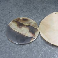 Lot of 2 Mother of Pearl Pendant Focals