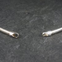 Vintage 3mm Italian Sterling Snake Chain 15 Inches Needs Clasp
