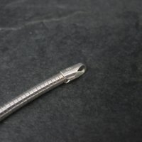 Vintage 3mm Italian Sterling Snake Chain 15 Inches Needs Clasp