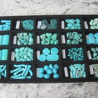 Large Lot of Blue Beads 18 Types New Old Stock