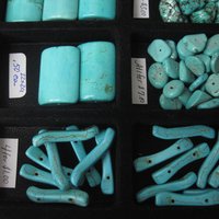 Large Lot of Blue Beads 18 Types New Old Stock
