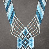 Native Blue Beaded Necklace