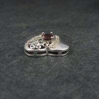 Sterling Garnet Heart Pendant Ross Simons