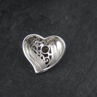 Sterling Garnet Heart Pendant Ross Simons