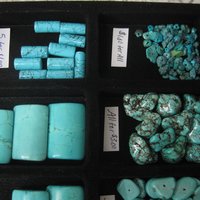 Large Lot of Blue Beads 18 Types New Old Stock
