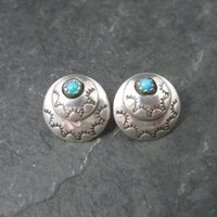 Southwestern Sterling Turquoise Earrings