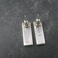 Contemporary Southwestern Sterling Silver Earrings
