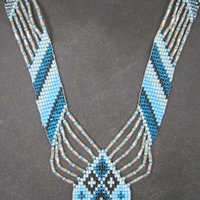 Native Blue Beaded Necklace
