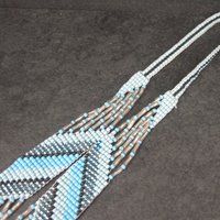 Native Blue Beaded Necklace