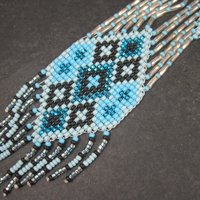 Native Blue Beaded Necklace