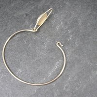 Vintage 12K Gold Filled Initial A Bangle Bracelet 7 Inches