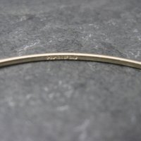 Vintage 12K Gold Filled Initial A Bangle Bracelet 7 Inches
