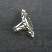 Southwestern Kings Manassa Green Turquoise Ring Size 8.5
