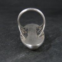 Long Southwestern Sterling Jasper Ring Size 7