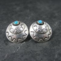 Southwestern Sterling Turquoise Earrings
