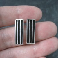 Contemporary Southwestern Sterling Silver Earrings