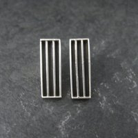 Contemporary Southwestern Sterling Silver Earrings