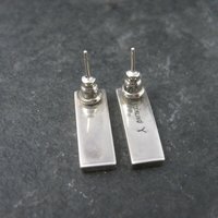 Contemporary Southwestern Sterling Silver Earrings
