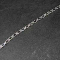 Estate Sterling Gemstone Bracelet 7.5 Inches