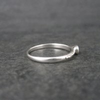 Simple Sterling Citrine Ring Size 9 Clyde Duneier